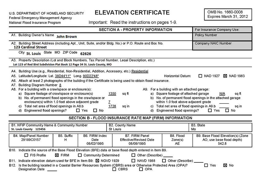How Do I Read An Elevation Certificate? Part 1